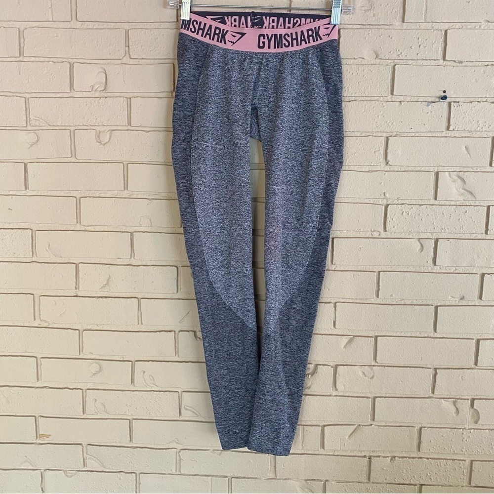 Gymshark Flex Dry Moisture Management Leggings Yoga Gray Womens Size Small
